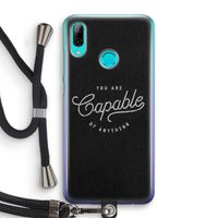 Capable: Huawei P Smart (2019) Transparant Hoesje met koord