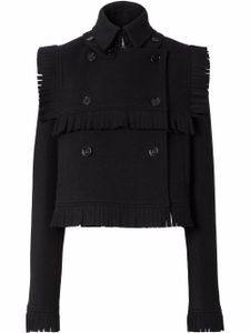 Burberry veste à franges - Noir