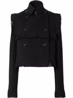 Burberry veste à franges - Noir