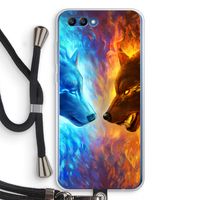 Fire & Ice: Honor 10 Transparant Hoesje met koord