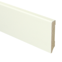 MDF Moderne plint 70x12 voorgelakt RAL9010 - lengte 240cm
