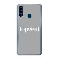 Topvent Grijs Wit: Samsung Galaxy A20s Transparant Hoesje Topvent Grijs Wit: Samsung Galaxy A20s Transparant Hoesje