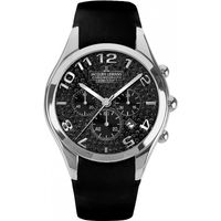 Jacques Lemans horlogeband 1-1264 / 1-1264G / Divine Leder Zwart 18mm