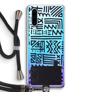 Marrakech print: Huawei P30 Transparant Hoesje met koord