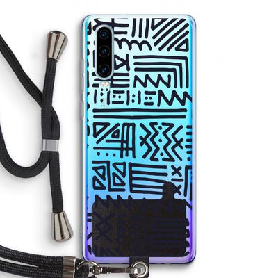 Marrakech print: Huawei P30 Transparant Hoesje met koord