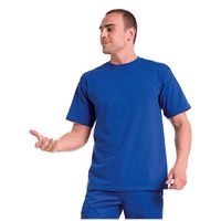 Blauw grote maten t-shirt 4XL - thumbnail