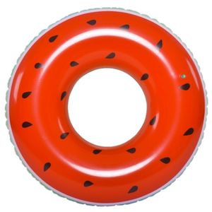 Opblaasbare zwembad band/ring watermeloen 125 cm   -