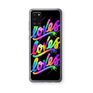 Loves: Samsung Galaxy A31 Transparant Hoesje