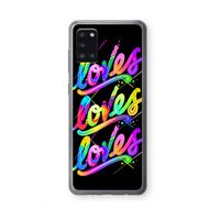 Loves: Samsung Galaxy A31 Transparant Hoesje