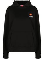 Kenzo hoodie Boke Flower en coton - Noir