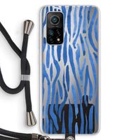 Blauwe nerven: Xiaomi Mi 10T 5G Transparant Hoesje met koord Blauwe nerven: Xiaomi Mi 10T 5G Transparant Hoesje met koord