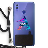 Abstract Spectrum: Honor Note 10 Transparant Hoesje met koord
