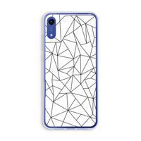 Geometrische lijnen zwart: Honor Play 8A Transparant Hoesje