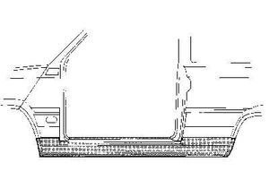 Plaatwerkdeel Iat Panda 80-.dorpel 2 Dr 1707101
