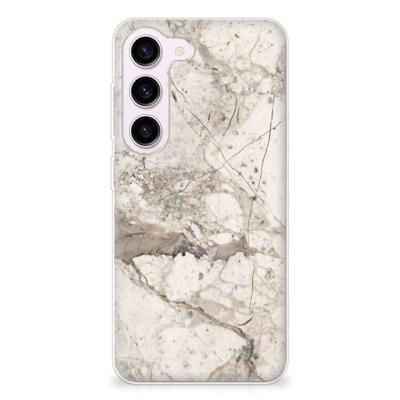 Samsung Galaxy S23 | TPU | Siliconen hoesje | Marmer Beige