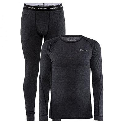 Craft Cool Merino onderkleding set zwart heren