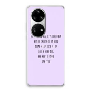 Zelfvertrouwen: Huawei P50 Pro Transparant Hoesje