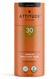 Attitude Mineral Sunscreen Stick SPF30 Orange Blossom
