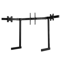 NEXT LEVEL RACING ELITE FREE STANDING TRIPLE MONITOR STAND - BLACK EDITION