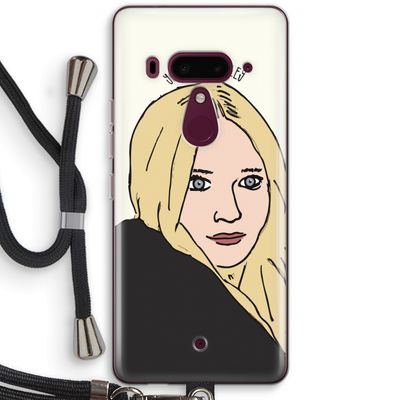 Ashley: HTC U12+ Transparant Hoesje met koord