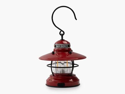 Barebones Mini Edison Lantern - Red Tafellamp