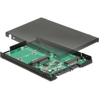 DeLOCK 2.5″ Converter SATA 22 pin > 1 x M.2 key B + 1 x mSATA - 9.5 mm