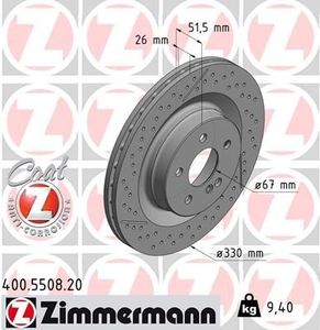 Remschijf Coat Z 400550820