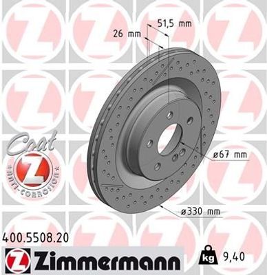 Remschijf Coat Z 400550820