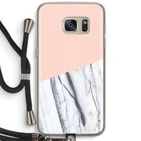 A touch of peach: Samsung Galaxy S7 Transparant Hoesje met koord