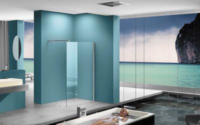 Xellanz Eco inloopdouche 800x2000x8 mm nano helder glas/chroom