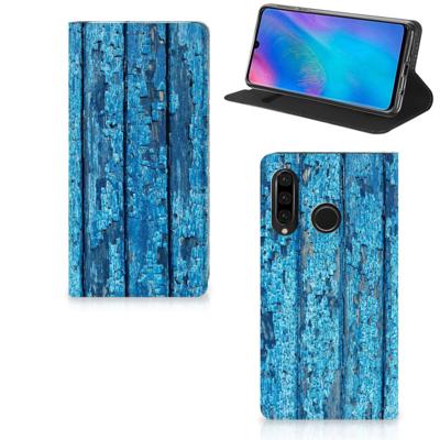 Huawei P30 Lite New Edition Book | Wallet Case | Wood Blue