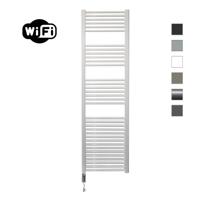 Elektrische Radiator Sanicare HWV Met Wifi 172x45 cm Wit 920W Met Thermostaat Chroom Linksonder Sanicare