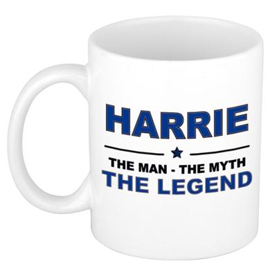 Harrie cadeau mok - man myth legend - naam koffiemok - 300 ml - collega - vaderdag Harrie cadeau mok - man myth legend - naam koffiemok - 300 ml - collega - vaderdag