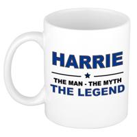 Harrie cadeau mok - man myth legend - naam koffiemok - 300 ml - collega - vaderdag