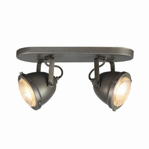 LABEL51 LED Spot 'Moto' 2-lichts, kleur Burned Steel