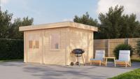 Lugarde Select Modern tuinhuis Bodegraven 388x300cm - Onbehandeld- Plat dak- - Lugarde Select