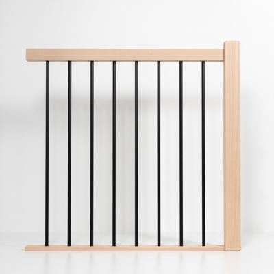 Black Beech Balustrade | Beukenhout met zwarte spijlen