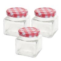 Excellent Houseware Inmaak/weckpotjes - 75 ml - 28x stuks - met draaideksel - mini potjes