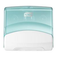 Reinigingsdoekdispenser tork w4 gevouwen turquoise