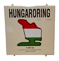 Hungaroring Circuit Emaille Bord - 50 x 50cm