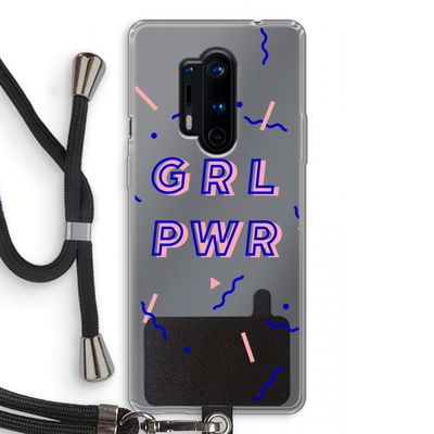 GRL PWR: OnePlus 8 Pro Transparant Hoesje met koord