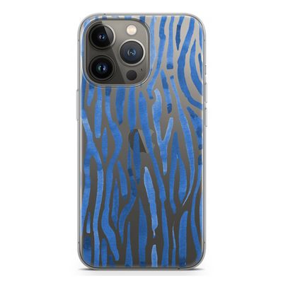 Blauwe nerven: iPhone 13 Pro Transparant Hoesje