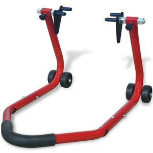 VidaXL Motorfiets voorwiel standaard rood