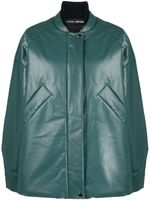 KASSL Editions veste bomber en cuir artificiel - Vert - thumbnail