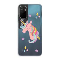 Roze eenhoorn: Xiaomi Poco M3 Pro 5G Transparant Hoesje