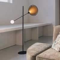 Zuiver Vloerlamp 'Sirius' 140cm, kleur Zwart/Goud