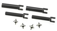 Half shafts, heavy duty (external splined (2)/ internal splined (2))/ metal u-joints (4)