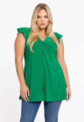 Yoek Tuniek met kapmouwen | Groen | Maat 50/52