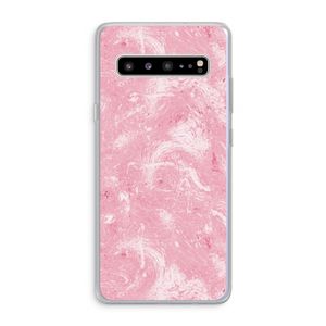 Abstract Painting Pink: Samsung Galaxy S10 5G Transparant Hoesje