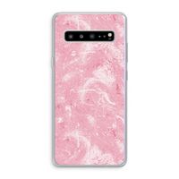 Abstract Painting Pink: Samsung Galaxy S10 5G Transparant Hoesje